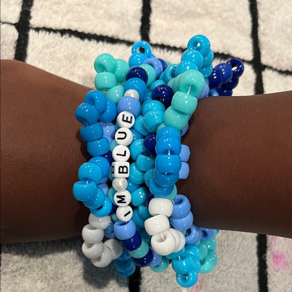 Jewelry - Mini “I’m Blue” Kandi Cuff Rotator